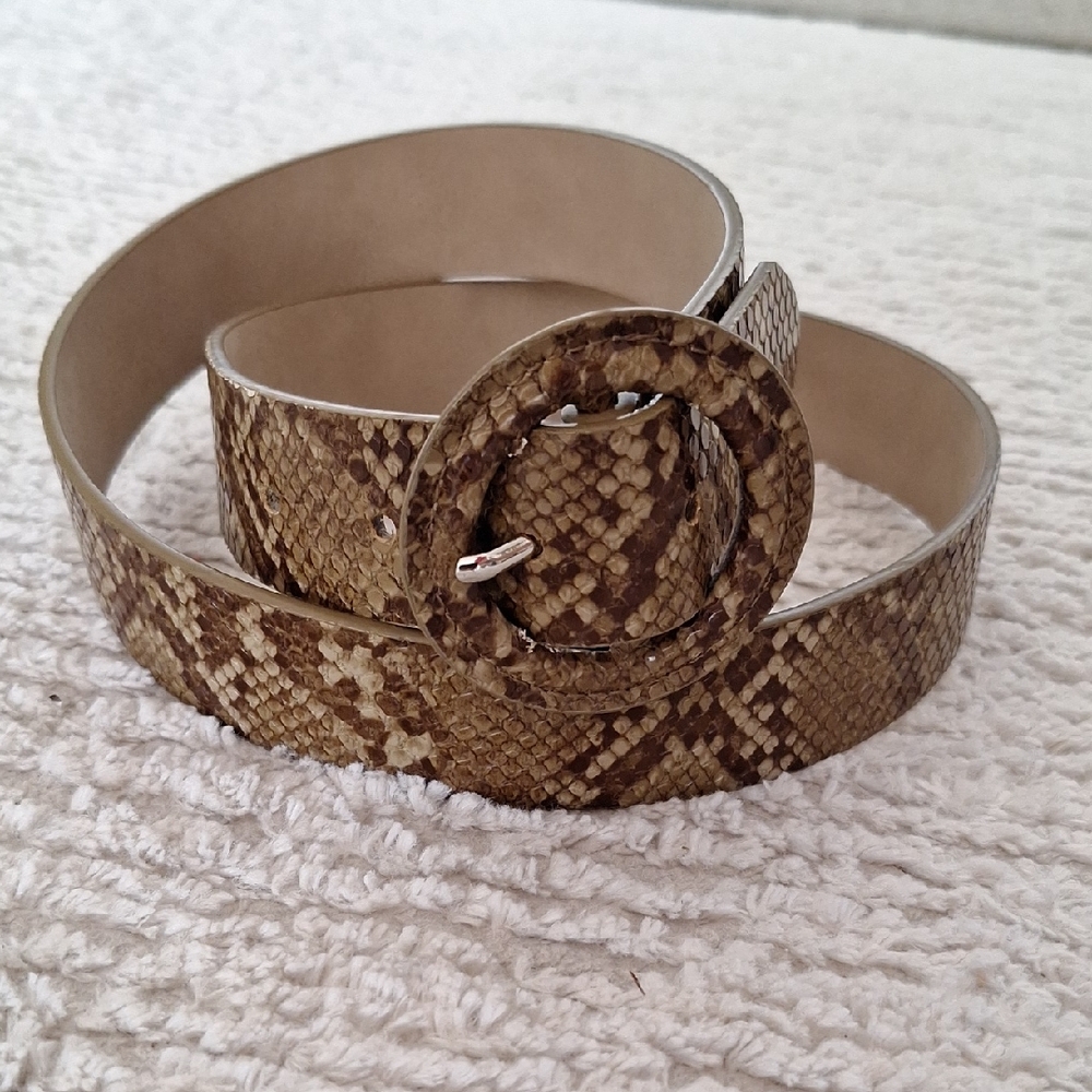 Brown Snakeskin Pattern Belt[M]